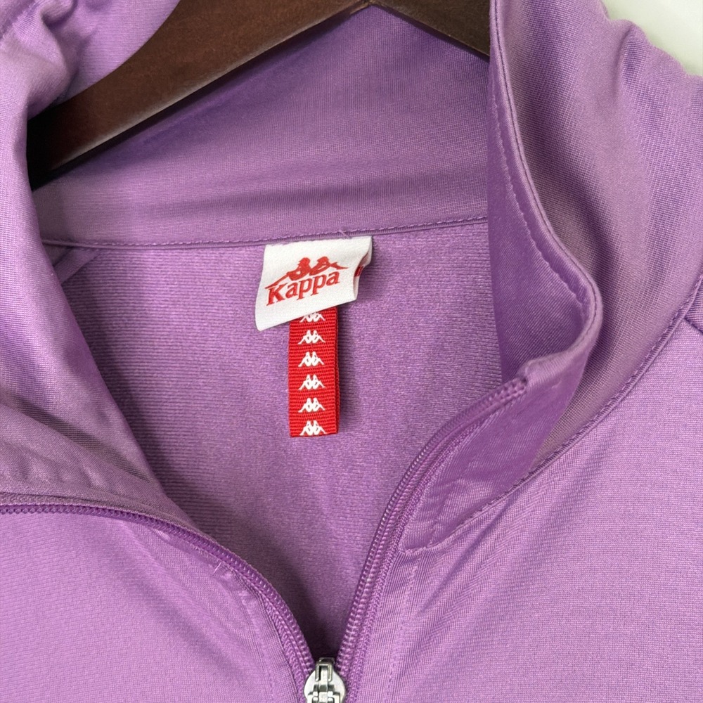 Kappa Track Anniston Jacket Men's XXL Purple Full Zip Up 90's Streetwear Logo - Picture 5 of 8